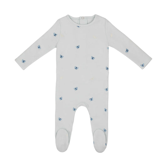 Embroidered Leaf Footie