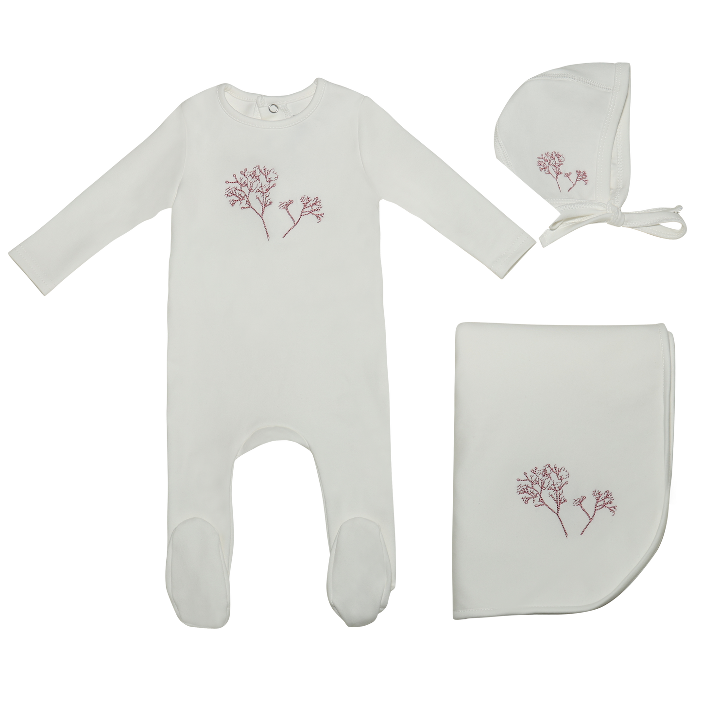 Embroidered Flower Girls Full Set