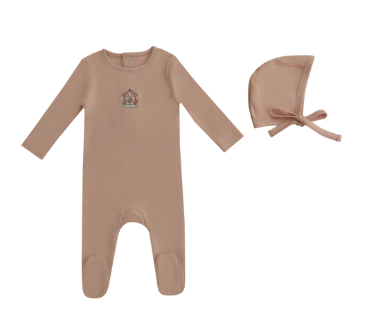 Girl Mini Merry Footie and Hat