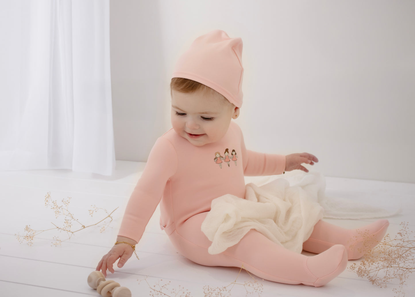 Mini Dancing Dolls Footie - Pink