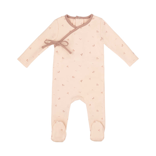 Girls Printed Floral Footie