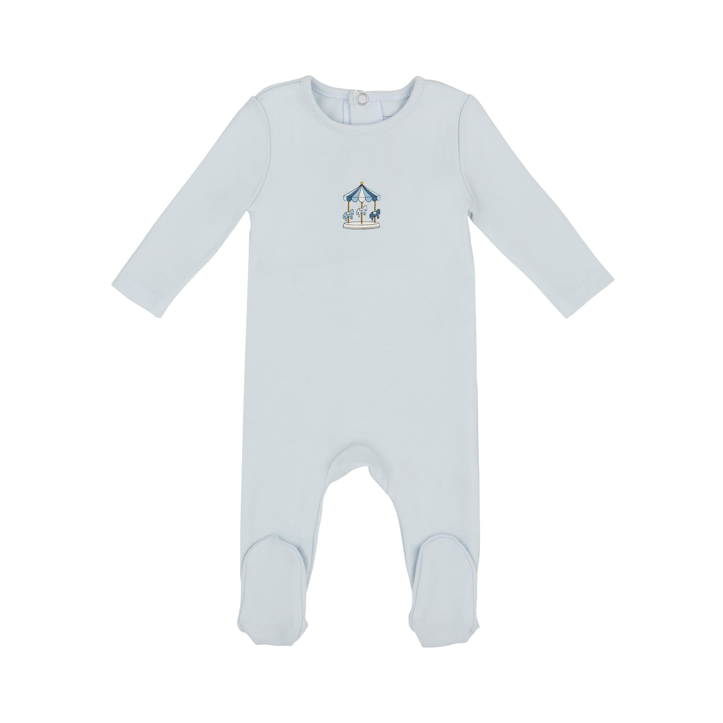 Mini merry light blue footie