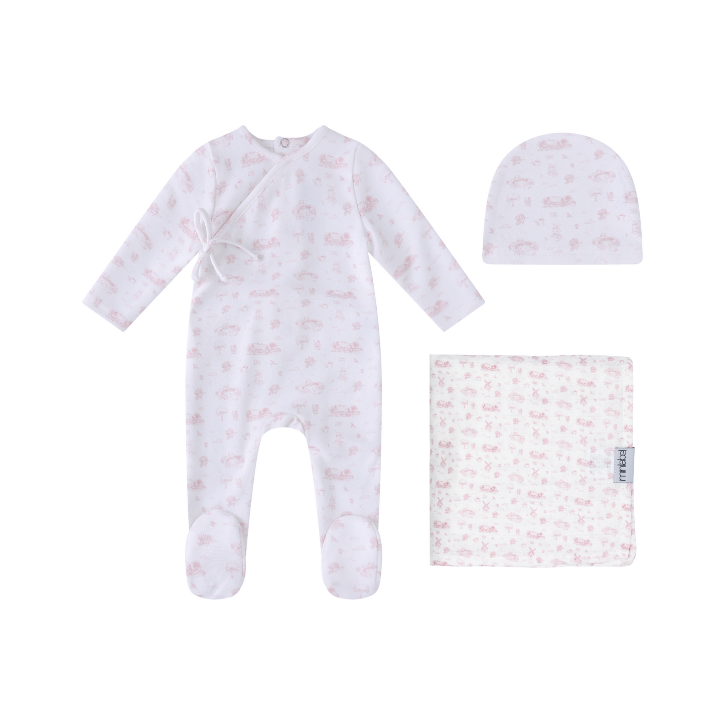 Toile Garden Print Set-Girls