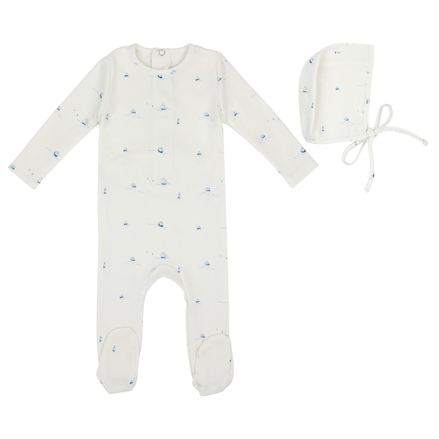 Sailboat Footie and Hat