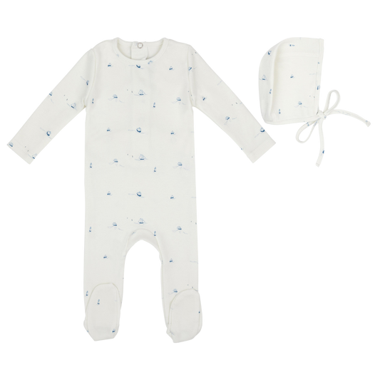 Sailboat Footie and Hat