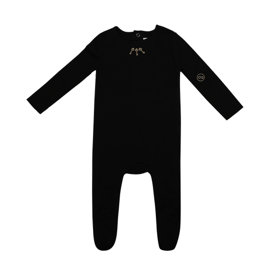 Mini Embroidered Keys Footie