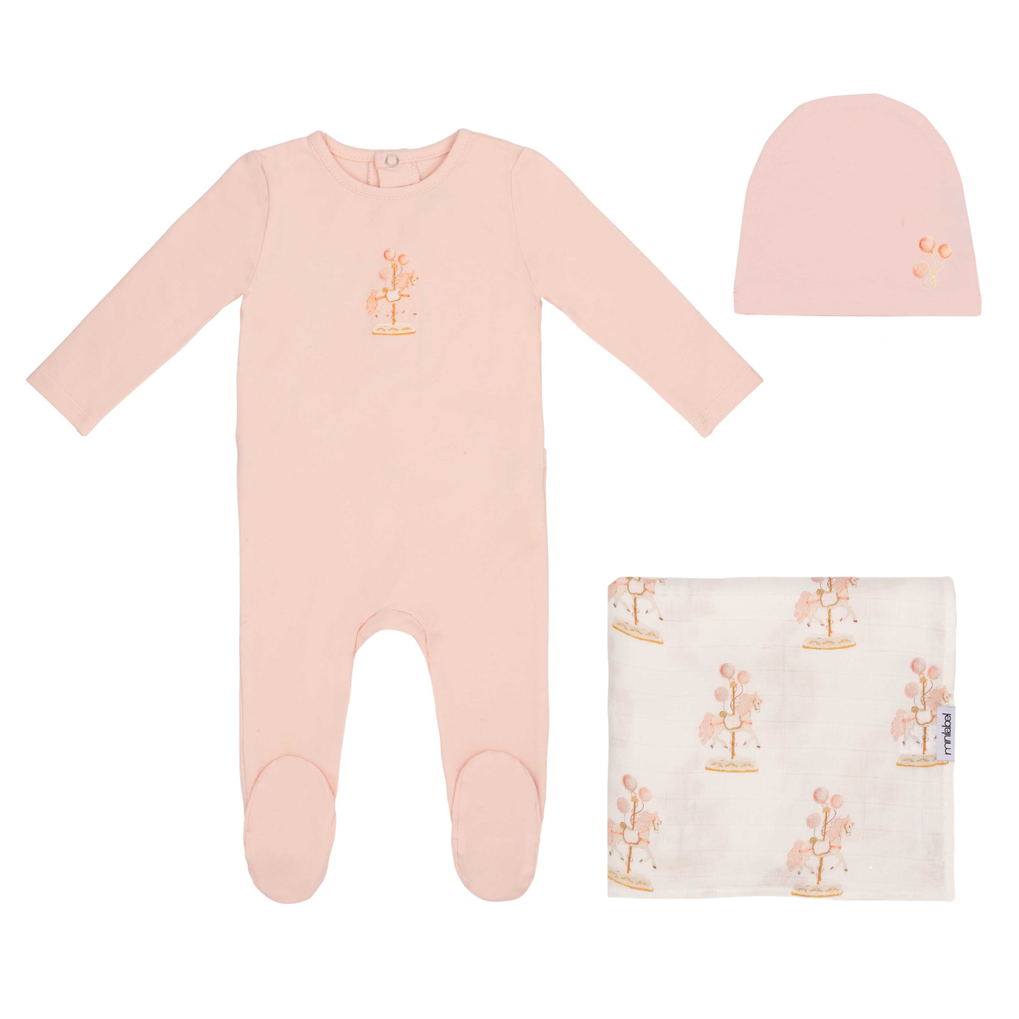 White Water Print Carasoul Set- Girls