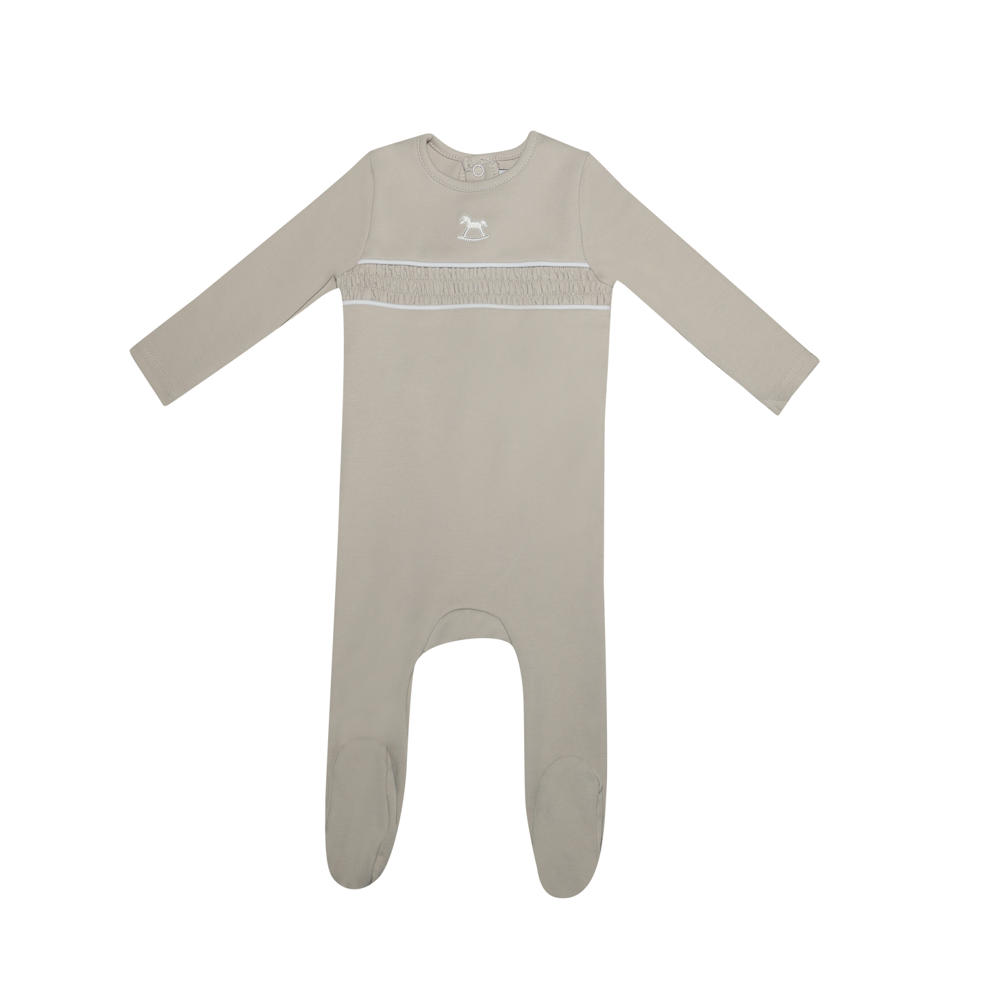 Rocking Horse Footie - Tan