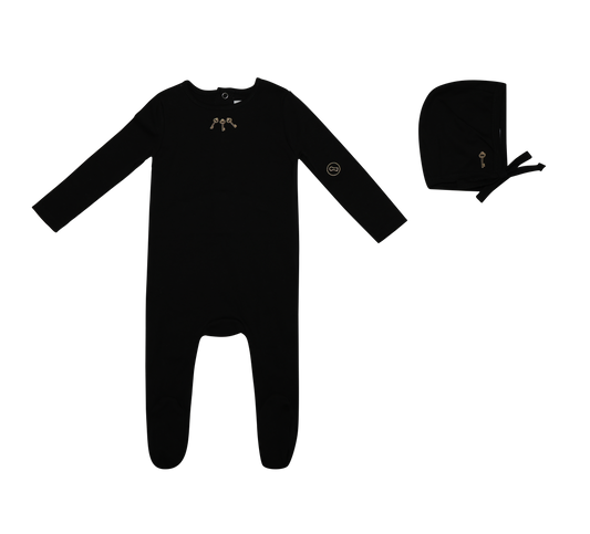 Mini Embroidered Keys Footie and Hat