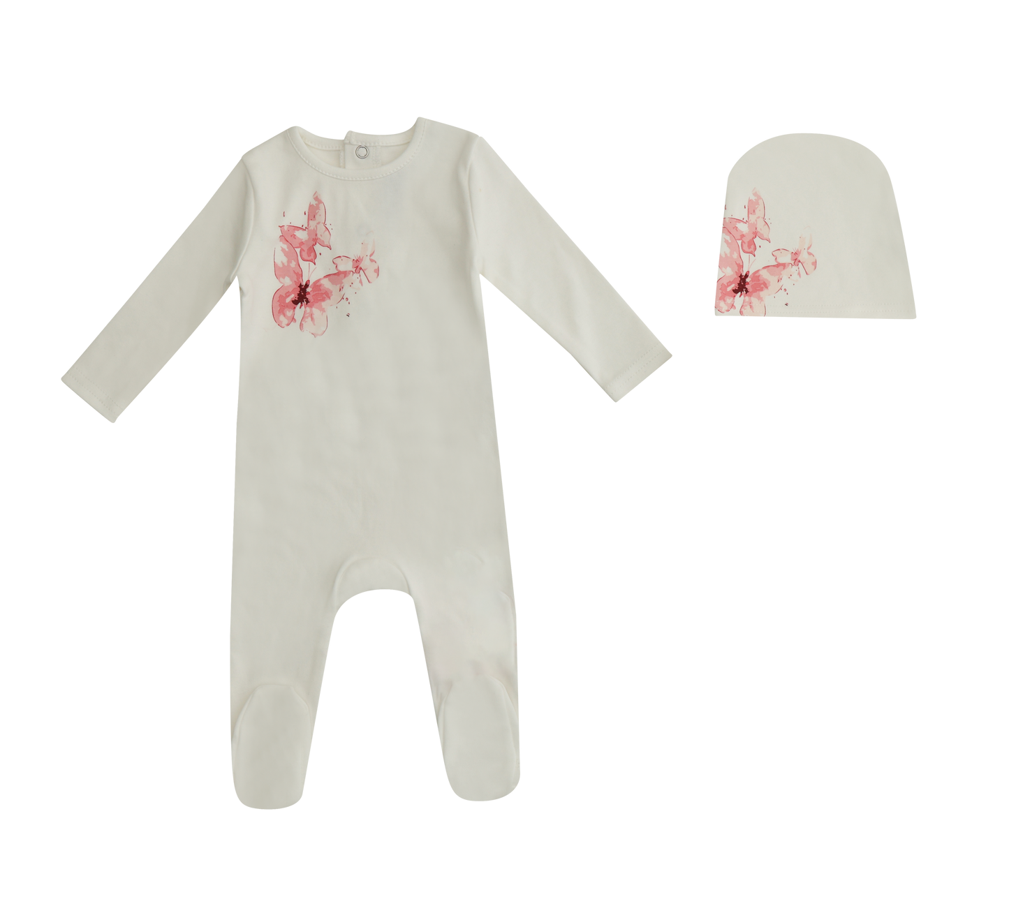 Butterfly Footie and Hat