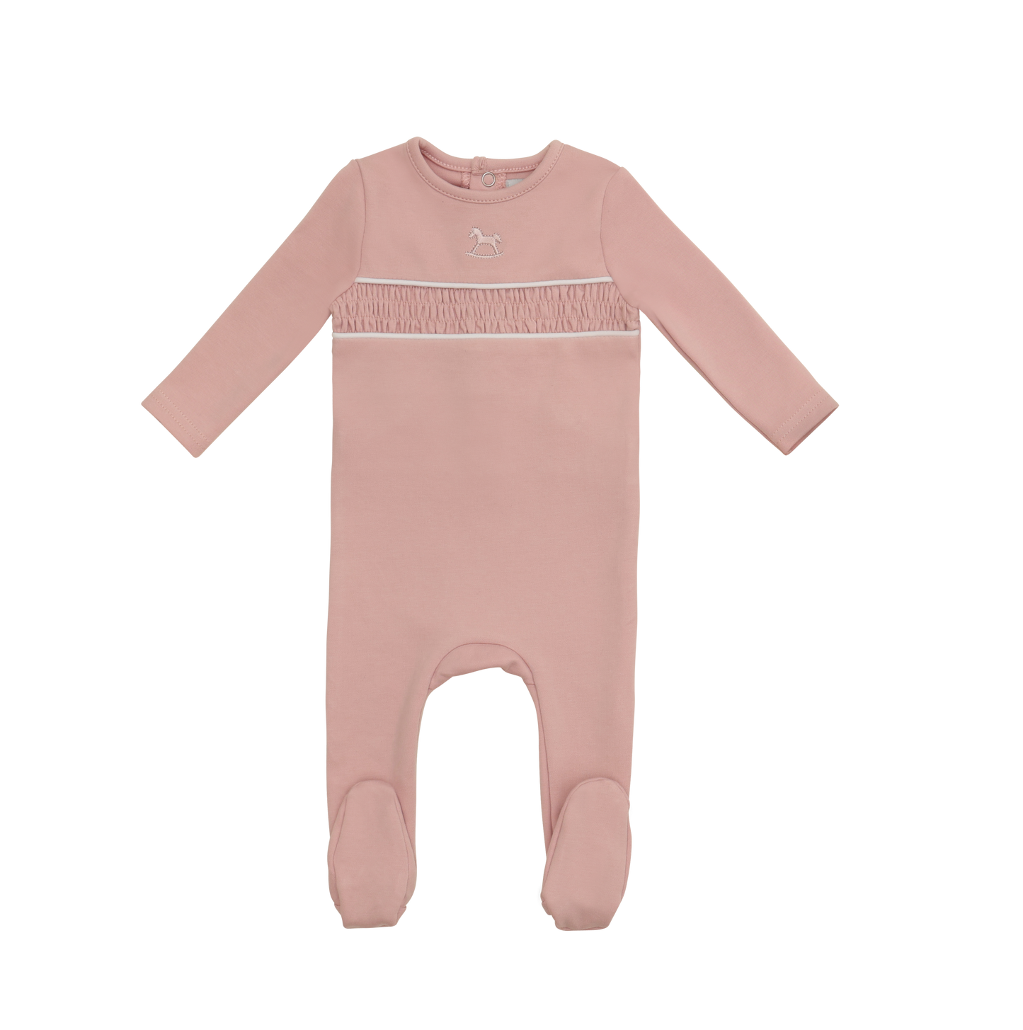 Rocking Horse Footie - Pink