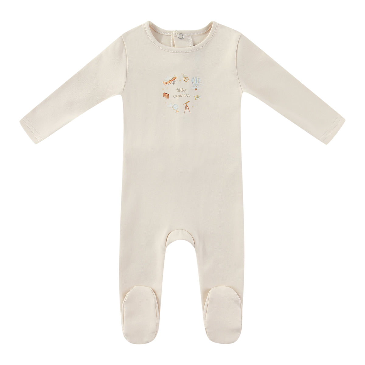 Ivory Little Explorer Footie- Boys