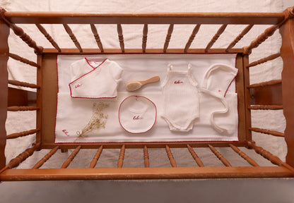 White Classic Velour Gift Set - Girls