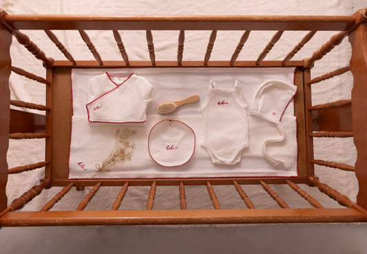 White Classic Velour Gift Set - Girls