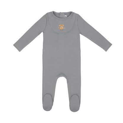 Antique Phone Footie-Stone Blue