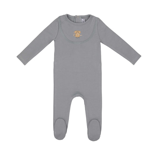 Antique Phone Footie-Stone Blue