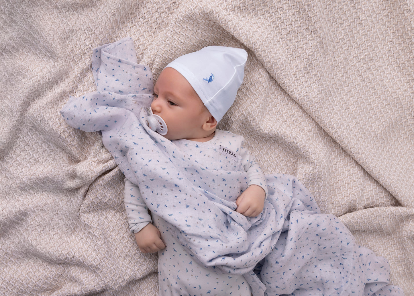 Blue Bird Over Print Footie-Boys
