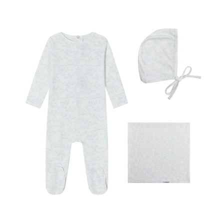 Blue Bird Toile Print Set - Boys