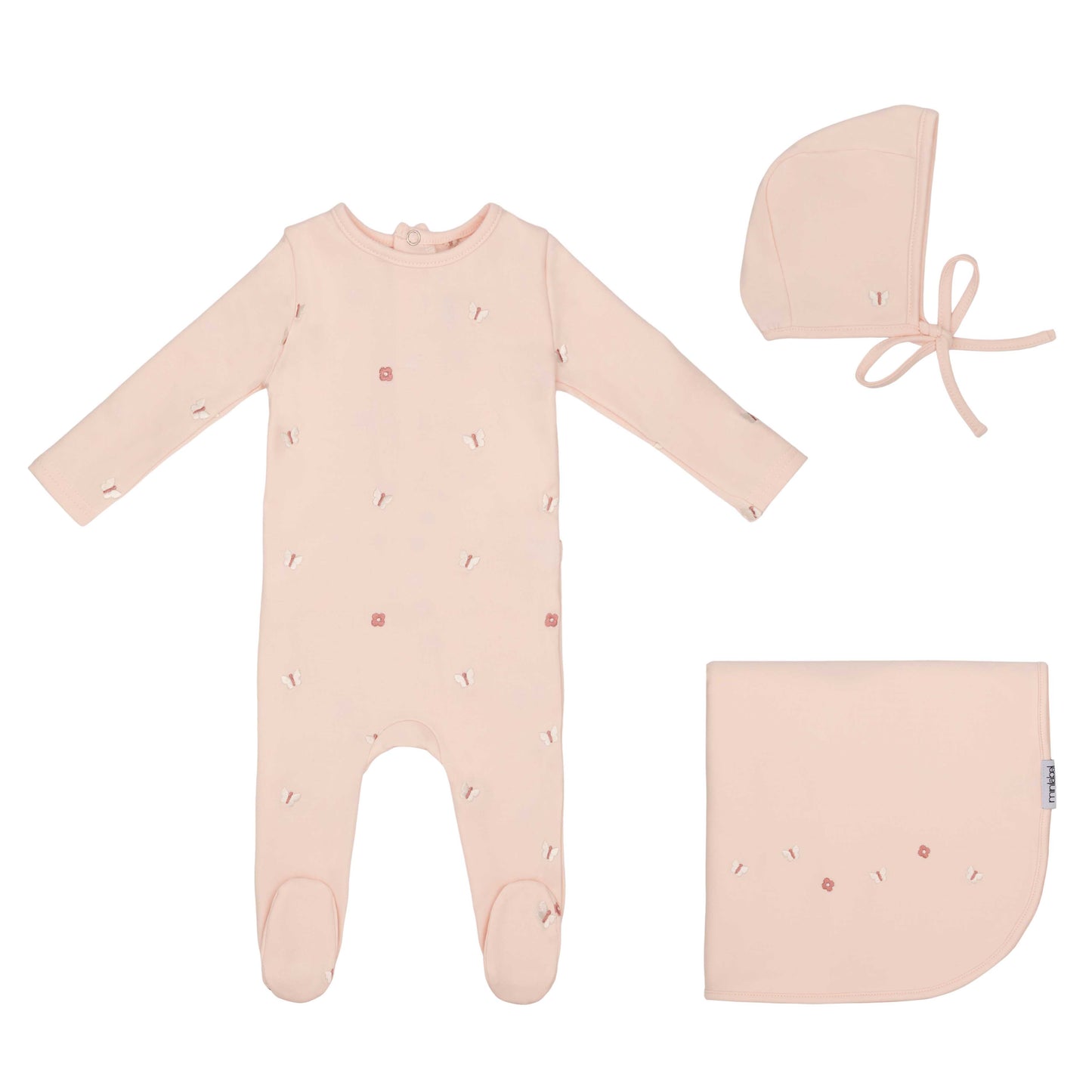 Girls Mini Embroidered Butterfly Set