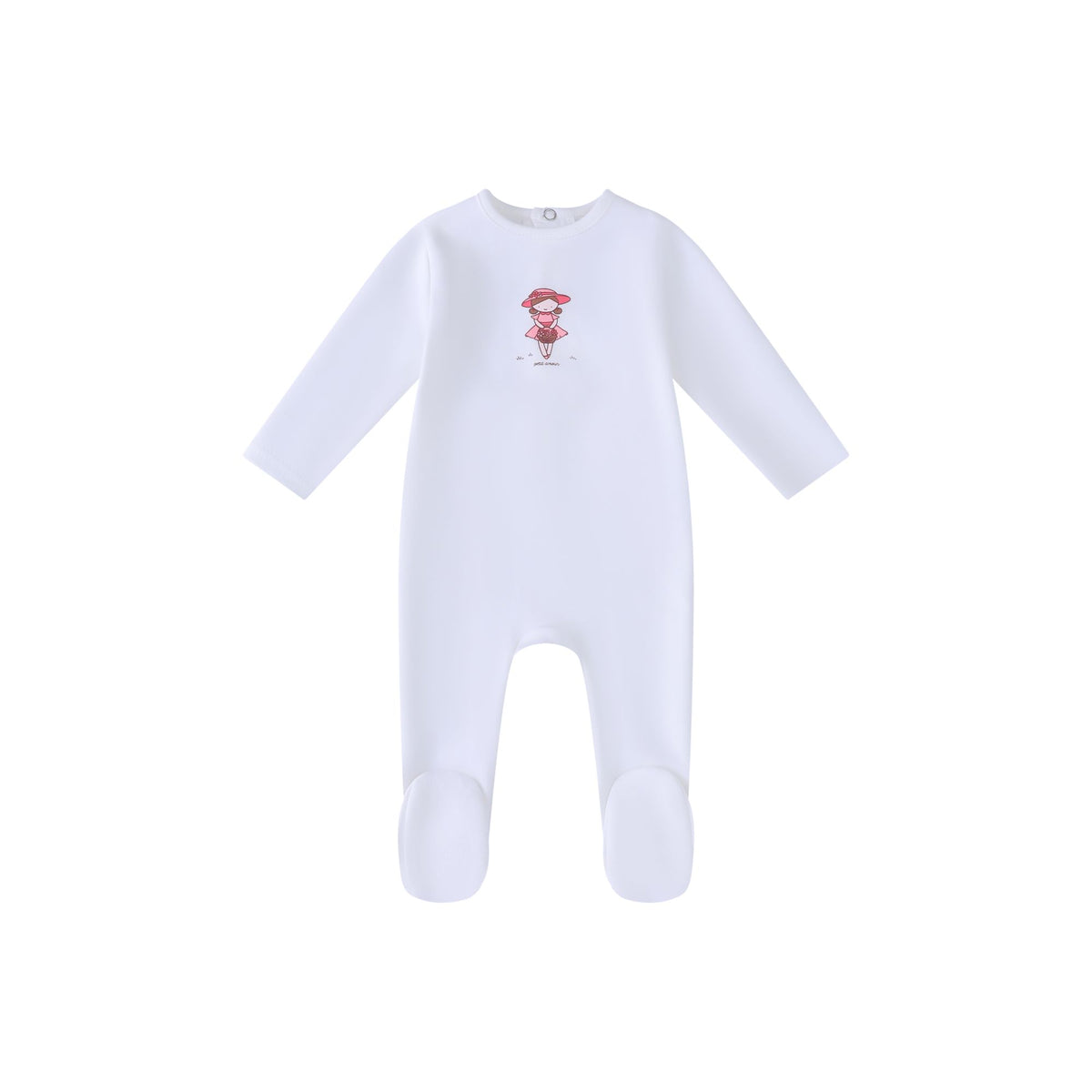 White Doll Footie- Girls