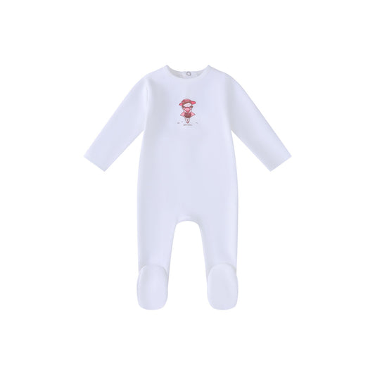 White Doll Footie- Girls
