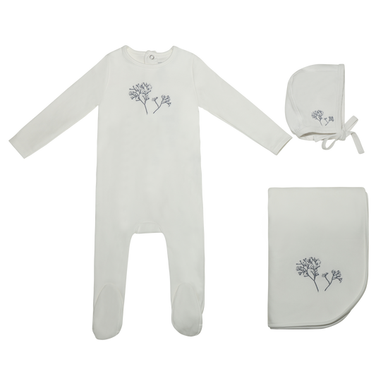 Embroidered Flower Boys Full Set