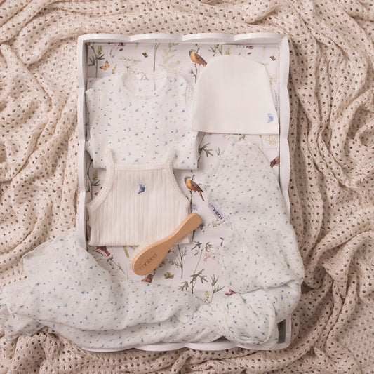 White Bird Over Print Gift Set-Boys