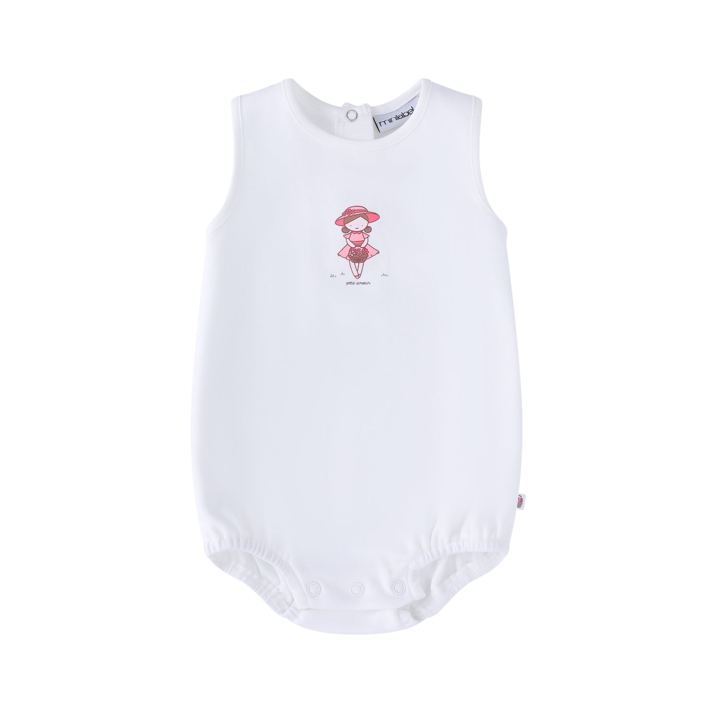 White Doll Romper- Girls