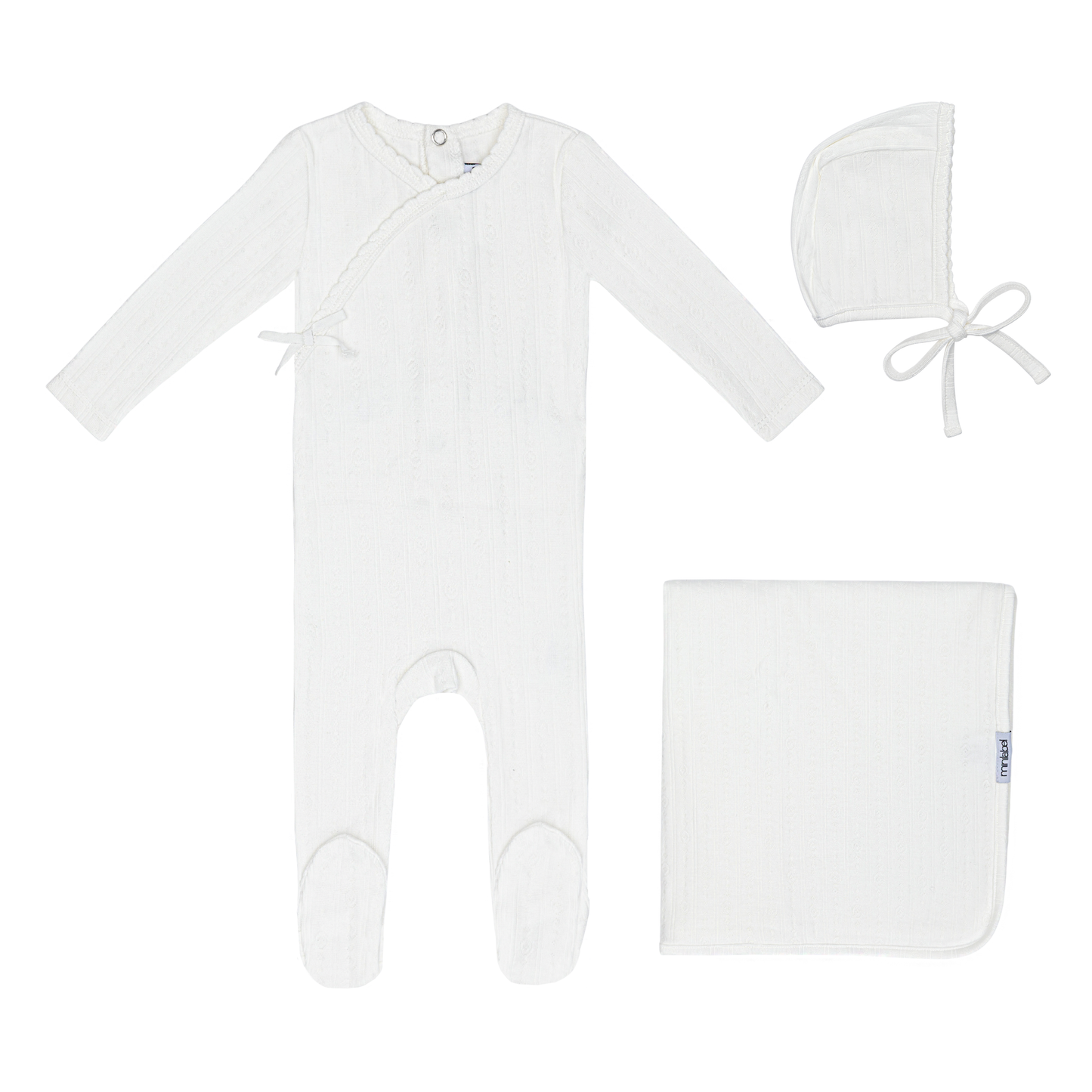 Ivory Circle Wrapover Pointelle Set-Boys