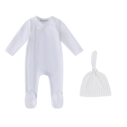 Linear Stars Print Footie and Hat-Boys