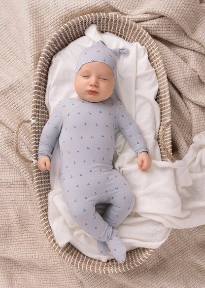 Sea Blue Nautical Print Set-Boys