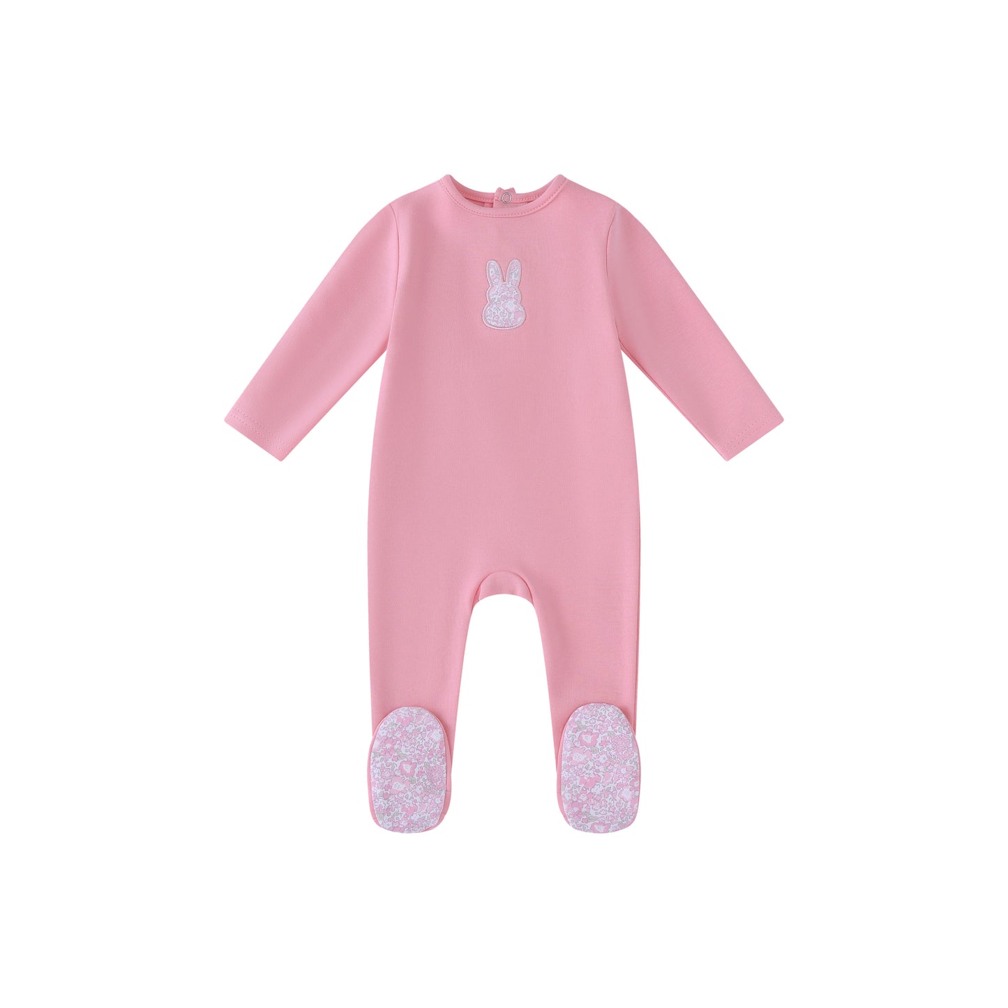 Pink Liberty Bunny Footie-Girls