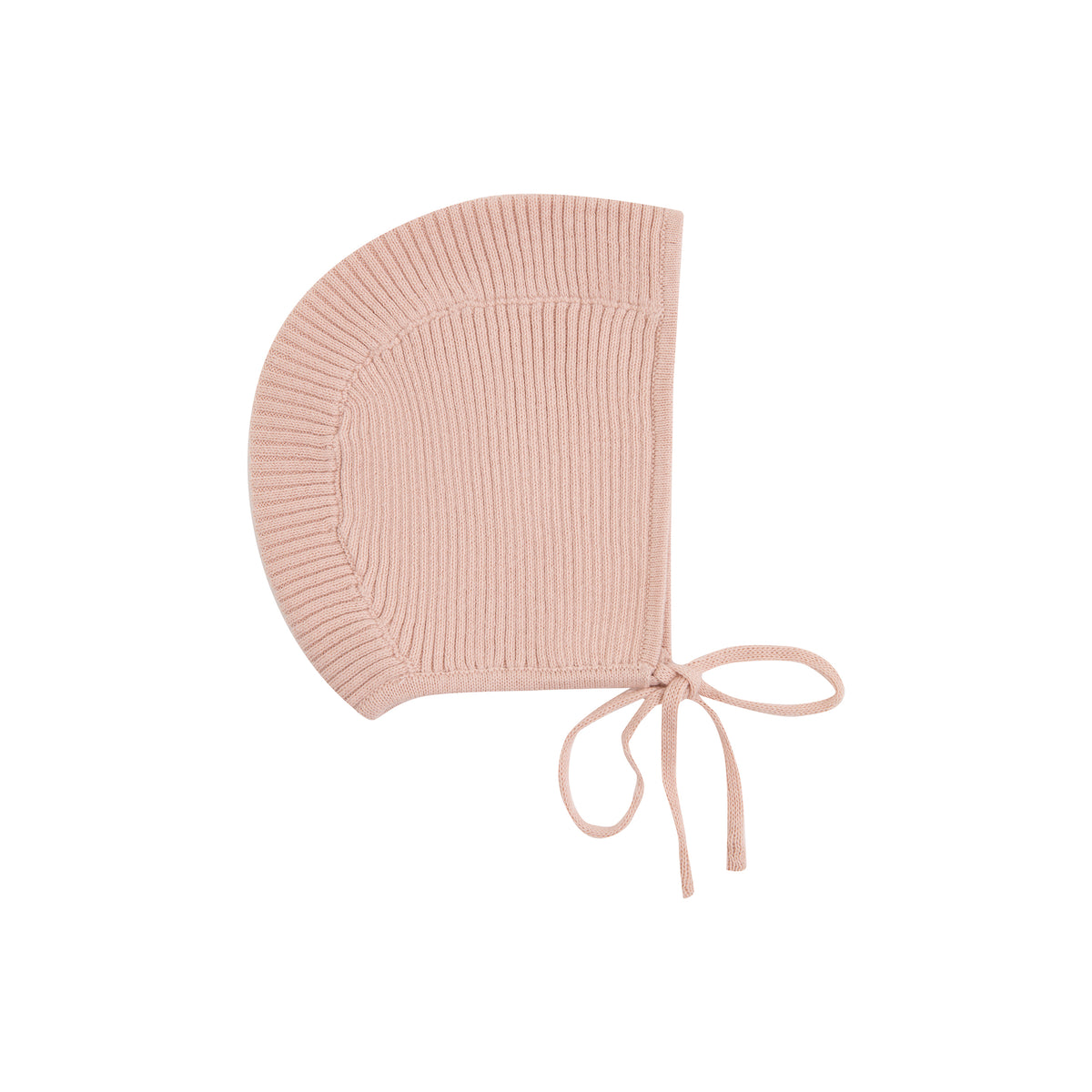 Pink Embossed Emblem knit Footie and Bonnet -Girls