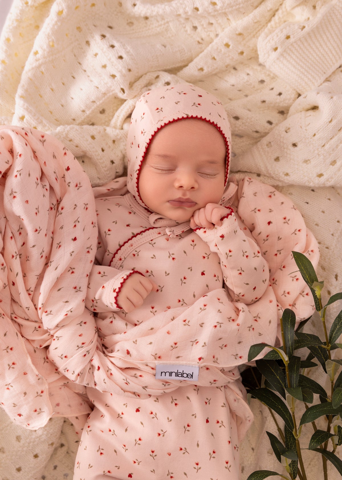 Pink Heart Printed Kimono Footie - Girls