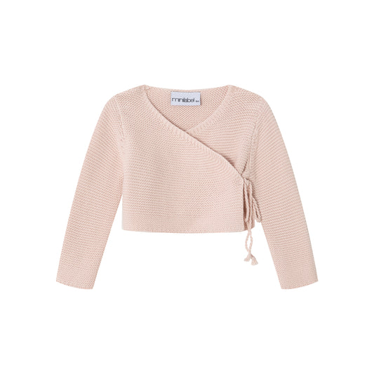 Pink Wrap Cardigan - Girls