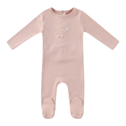 Pink Little Explorer Footie -Girls