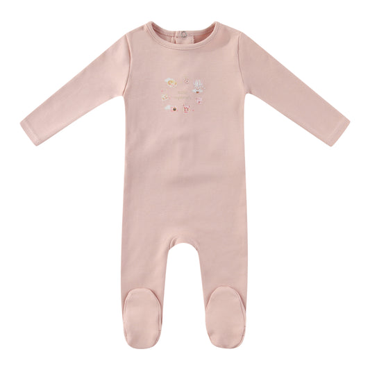 Pink Little Explorer Footie -Girls