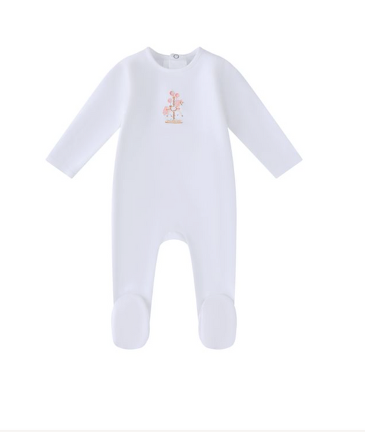 White Water Print Carasoul Footie-Girls