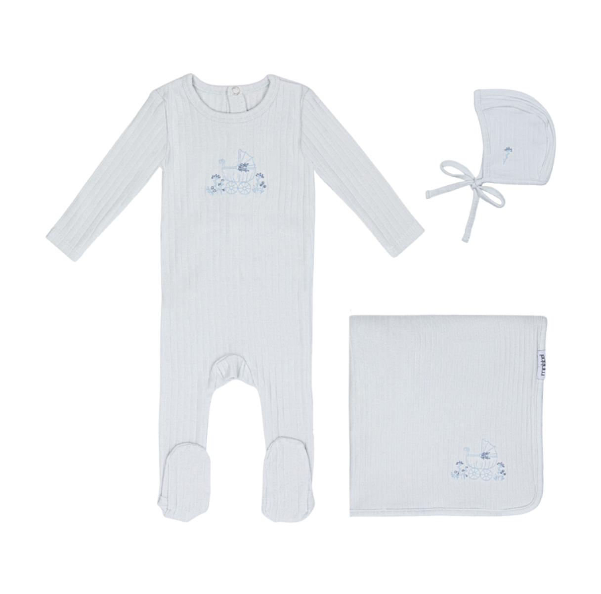 Embroidered Carriage Boys Set