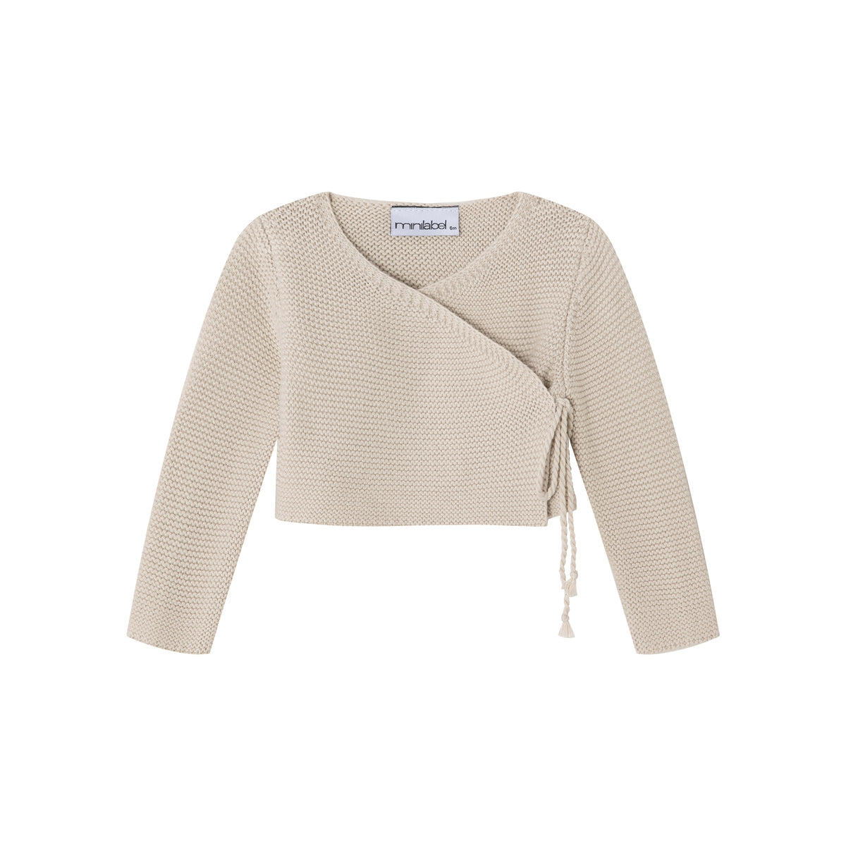Taupe Wrap Cardigan - Boys