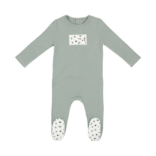 Boys Tea Print Footie
