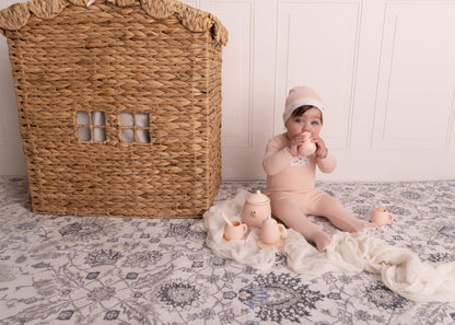 Girls Tea Print Footie