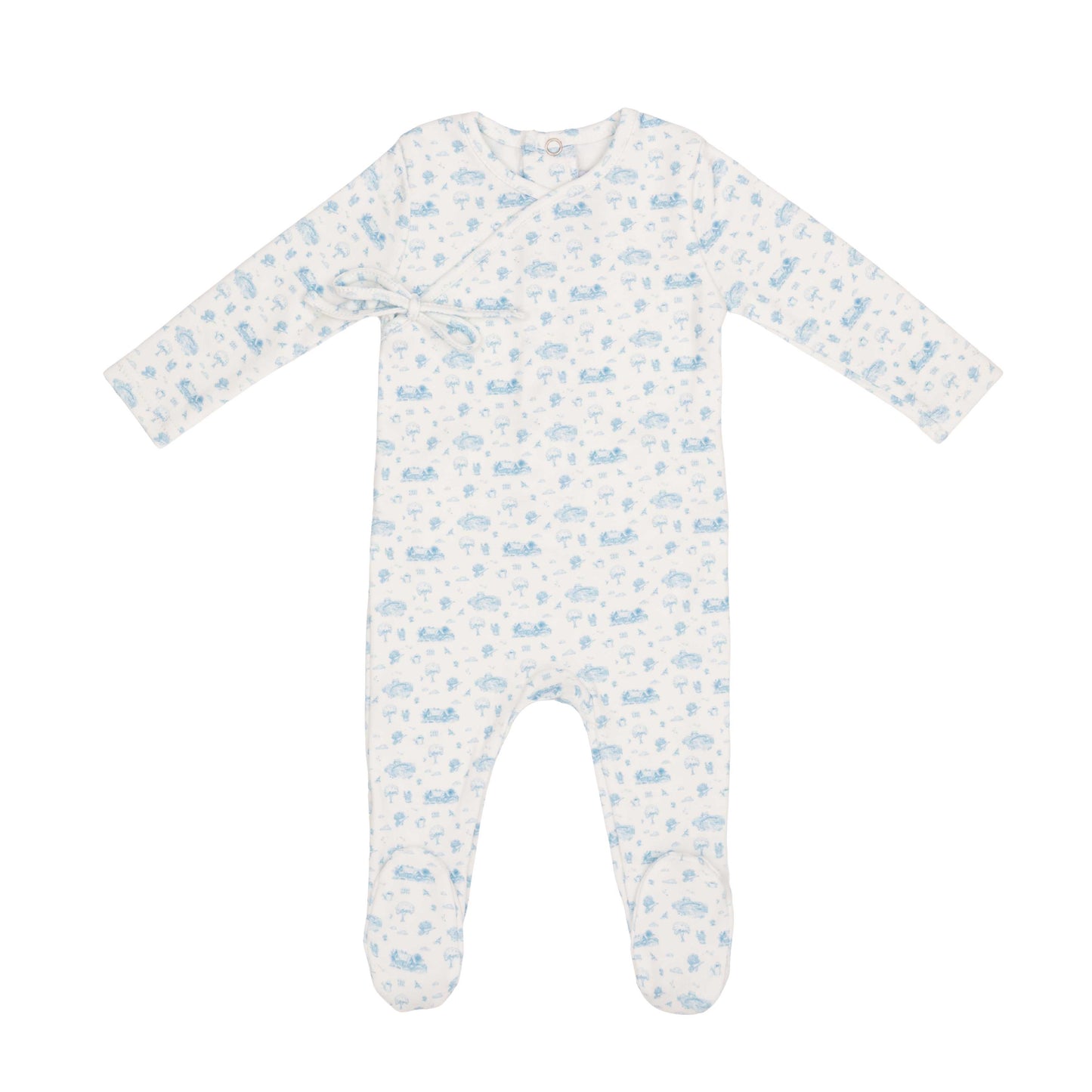 Toile Garden Print Footie-Boys