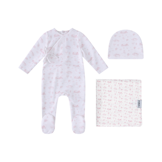 Toile Garden Print Set-Girls