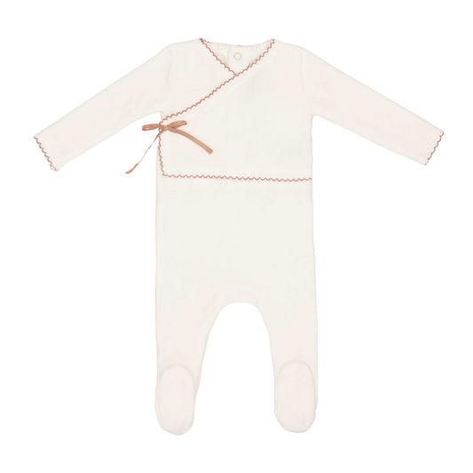 Classic Velour Kimono Footie-Girl