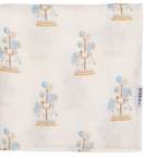 White Water Print Carousel Swaddle- Boys