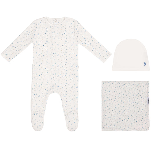 White Bird Over Print Set-Boys