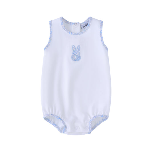 White Liberty Bunny Romper-Boys