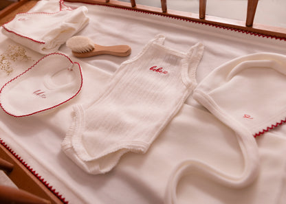 White Classic Velour Gift Set - Girls
