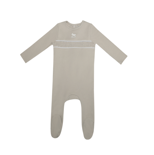 Rocking Horse Footie - Tan